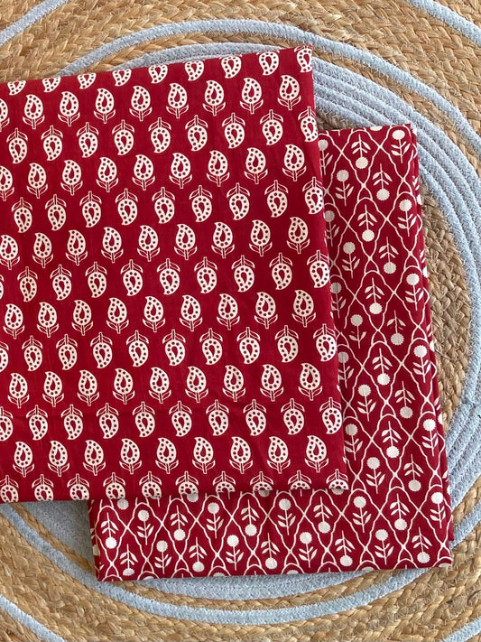 60x60 Cotton Printed Top and Bottom Combo