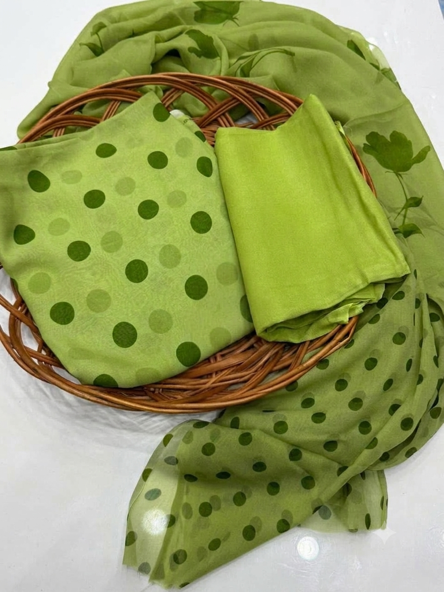 Mono coloured POLKA DOTS 3 Piece Set