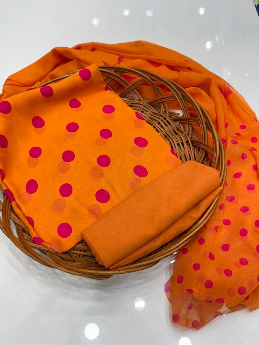 Mono coloured POLKA DOTS 3 Piece Set