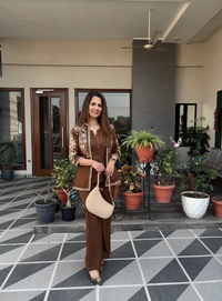 Women's Brown Co-Ord Set