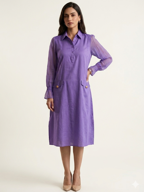 Purple Dress For Women and Girls