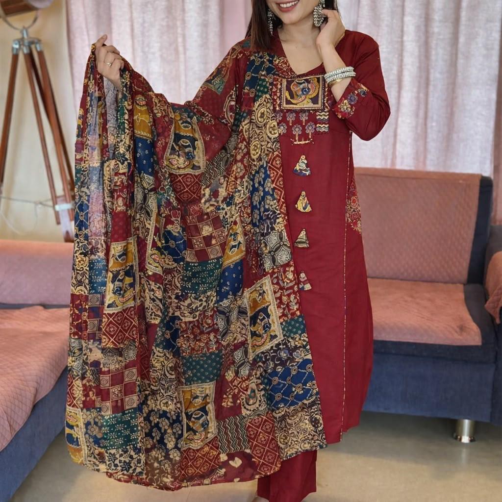 Easy Breezy Summer Jaipuri Printed Cotton Suit Set
